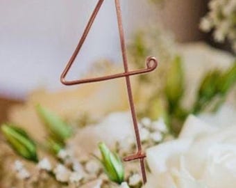 Números de mesa de alambre - Números de mesa de boda rústicos - Números de mesa de recepción - Números de mesa de boda - Decoración de boda - Decoración de recepción