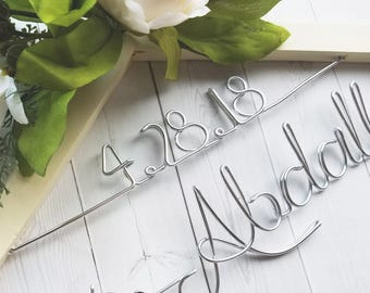 Añade una fecha a tu percha: este complemento debe adquirirse junto con una percha Le Rustic Chic.