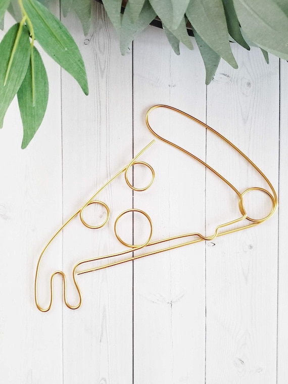 Wire Pizza Slice Sculpture Melting Cheese Pepperoni Piece Pie