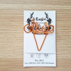 Wire Name Planner Clip Personalized Planner Marker Page Marker Custom Paper Clip Book Marker Planner Accessories Binder Clip image 3