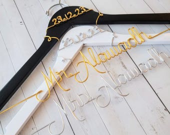 PACCHETTO - Grucce per sposi e sposi con data, regalo personalizzato per la doccia, rustico, elegante, semplice, giardino, fienile da favola