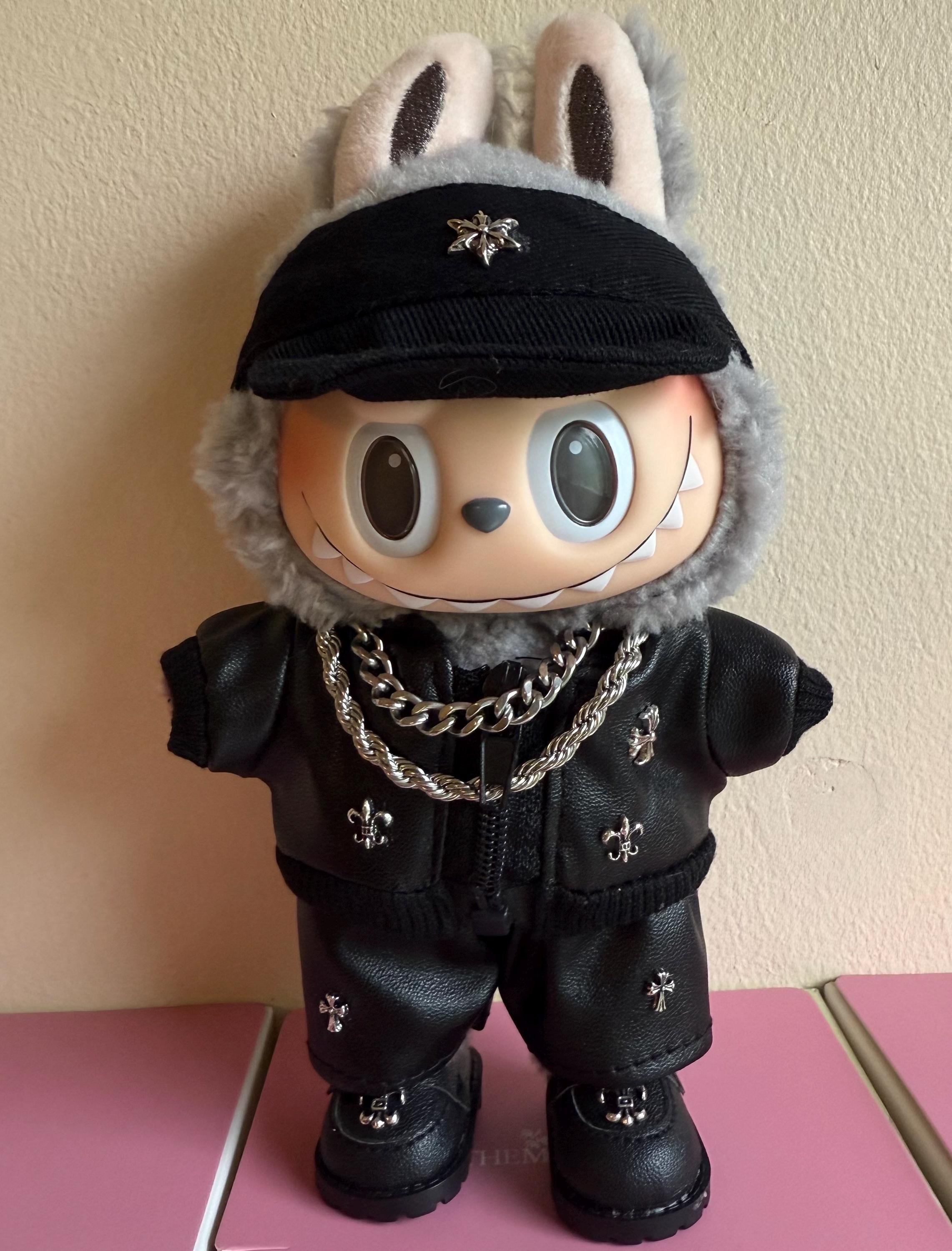 labubu服(6点セット) 全身6点セット ラブブ labubu用着せ替え服 クロム