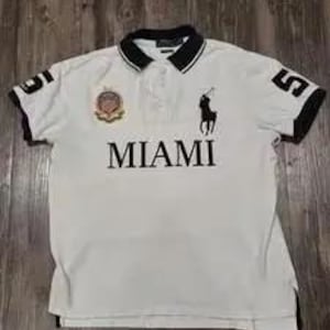 Vintage Ralph Lauren Polo Miami Rare Jersey