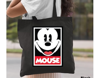 Mickey Mouse Bag, Cotton Canvas Disney Character Bag