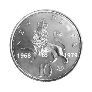 10 pence 1969 coin - Etsy 日本