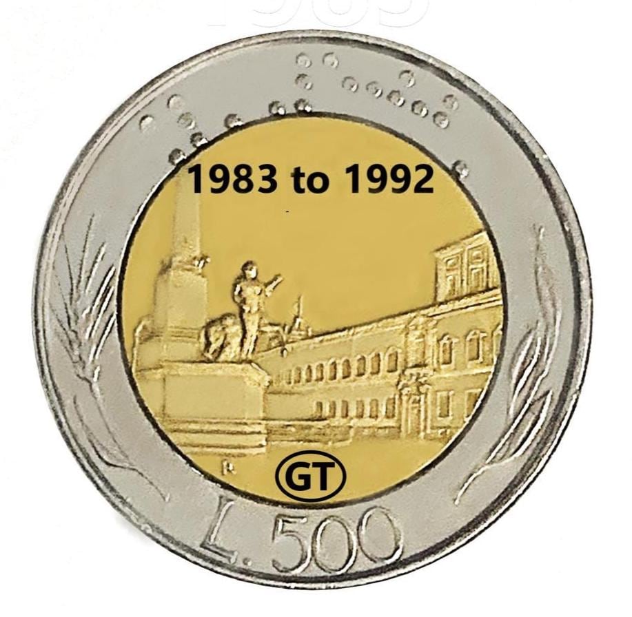 Italian l 500 coin - Etsy 日本