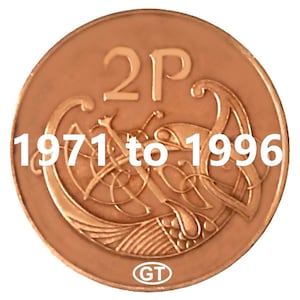 Irlandia 2 pensy z lat 1971–1996 – wybierz rok(y) i ilość