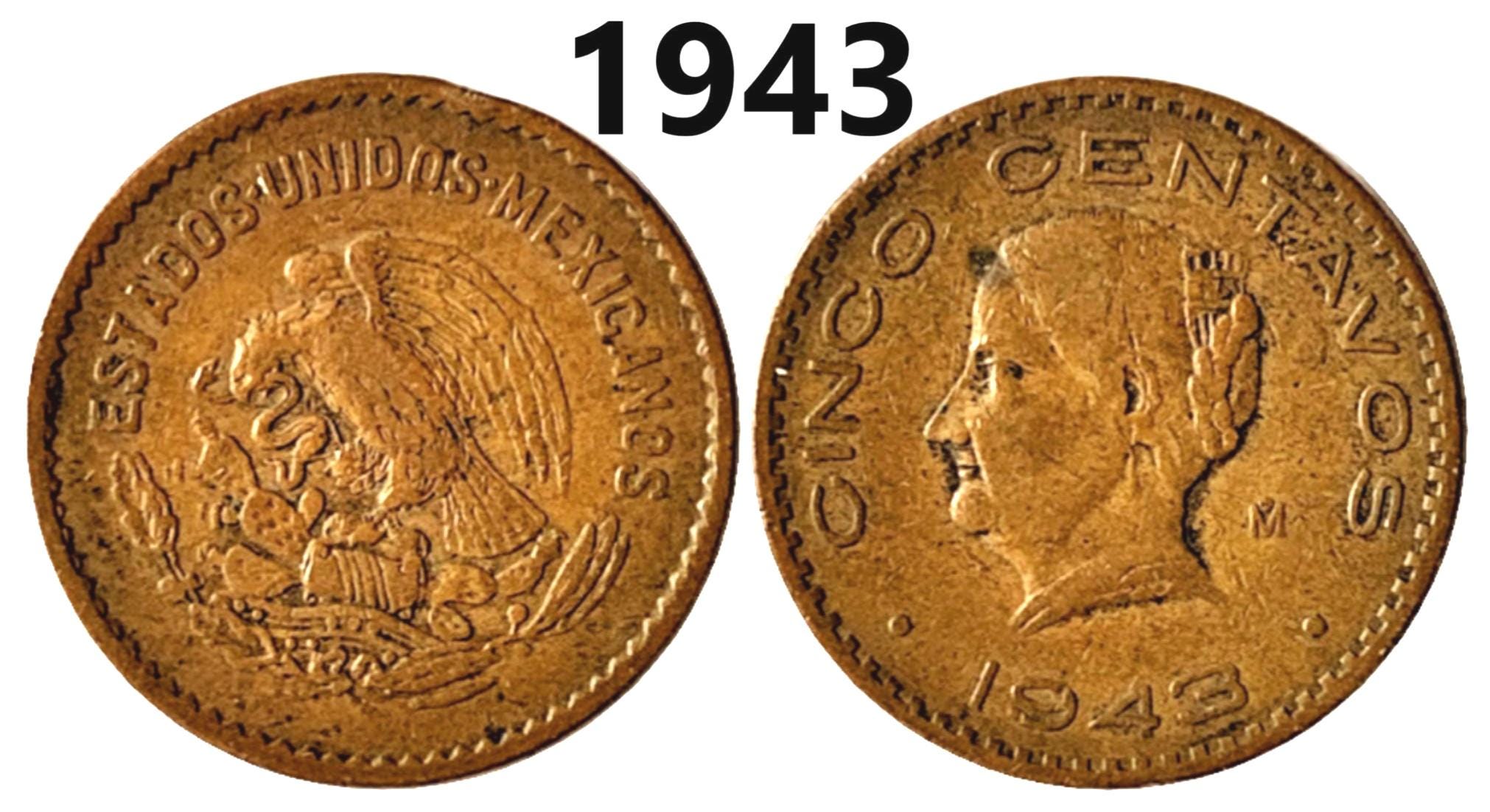 5 センターボ メキシコ - 1943 ～ 1955 - 年 / 数量を選択 - Etsy 日本