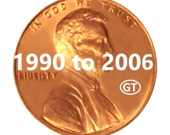 USA Lincoln Memorial Pennies - 1990 to 2006 P&D - Bright XF+ to Uncirculated - Choose Year / Mint / Quantity