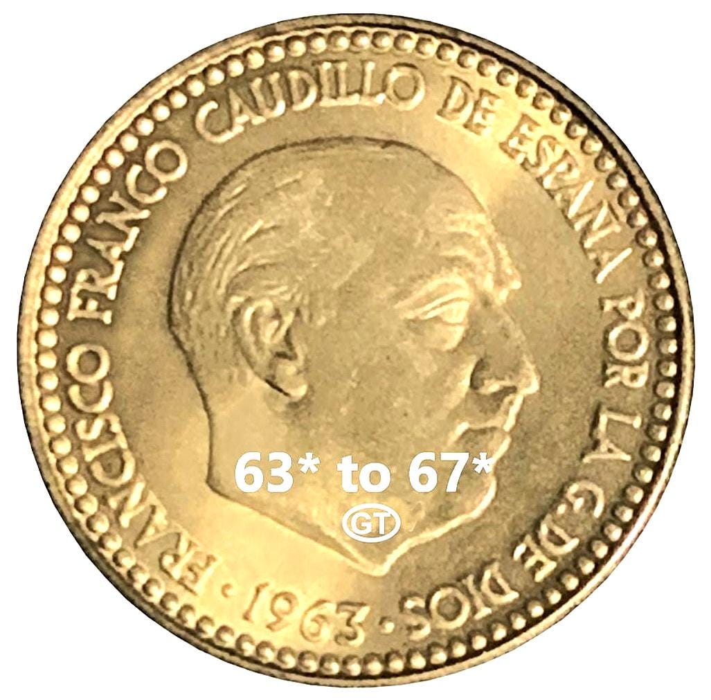 Una peseta 1966 coin - Etsy 日本