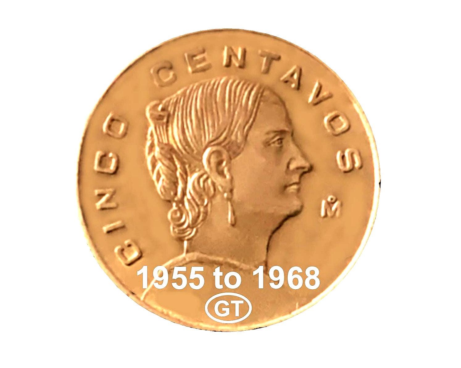Cinco centavos coins - Etsy 日本