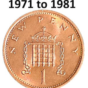 1971 uk 1 new penny - Etsy 日本
