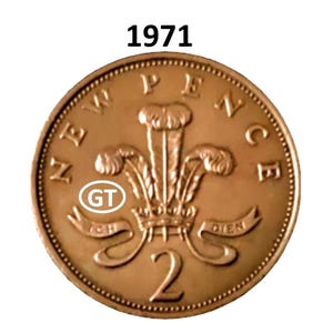 1971 2 new pence elizabeth 2 - Etsy 日本