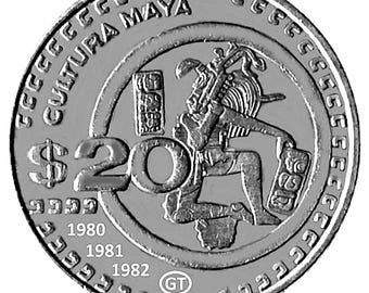 1980, 1981 en 1982 20 pesos, Mexico - extra fijn - jaar kiezen