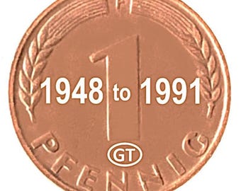 Germany 1 Pfennig - 1948 to 1991 - Select Year, Mint and Quantity
