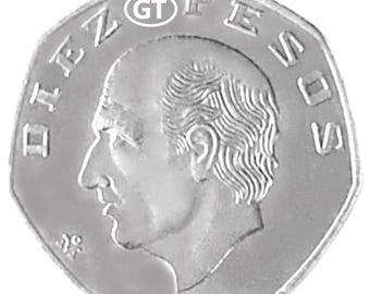 メキシコ硬貨 1998年にメキシコで発行されたヴィンテージのメキシコ10ペソ硬貨