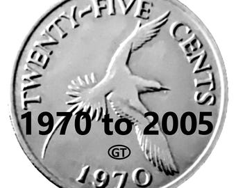 Bermuda 25 Cent - 1970-2005 - Seleziona anno e quantità