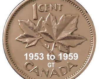Canadian Small Cent 1953 to 1959 - Elizabeth II- Canada - Select Year(s) / Quantity