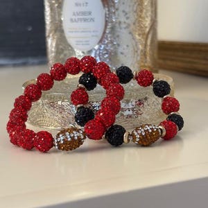 Sports team bracelet / Team colors / Beaded bracelet / School team bracelet / Fan bracelet / Custom team