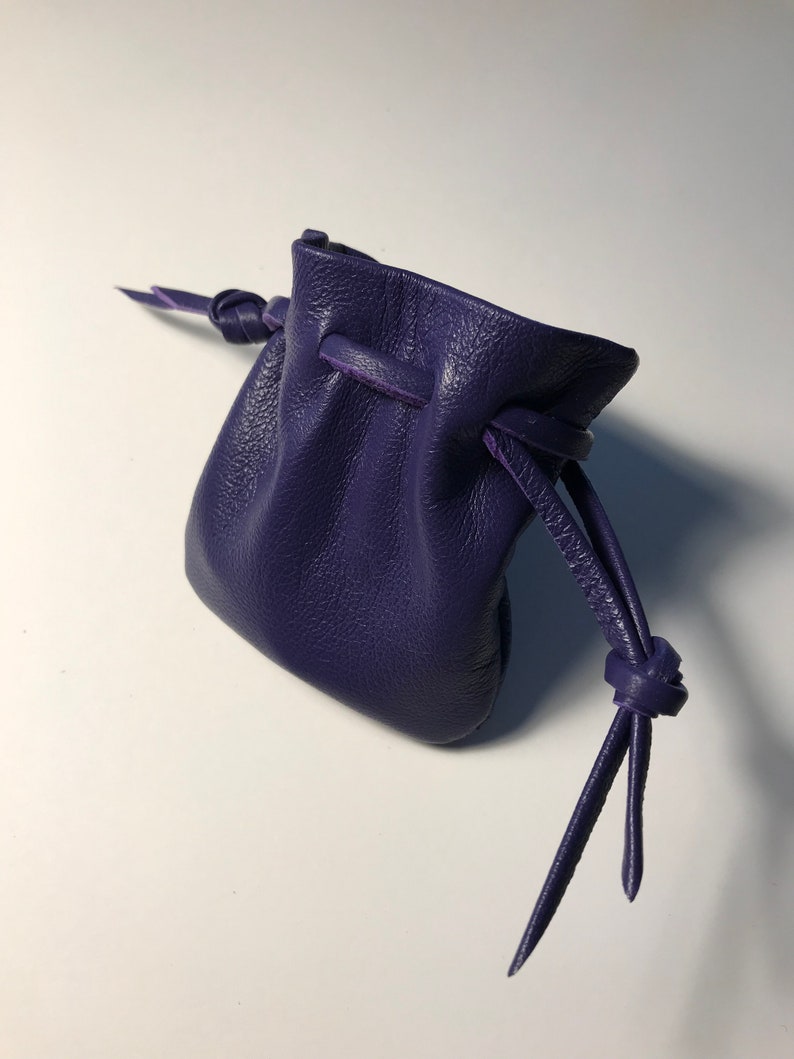 purple pouch bag