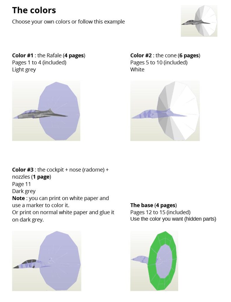 Paper 3d Rife Supersonic Rafale Papercraft – Printable 3D Paper Model to Print, Craft ...