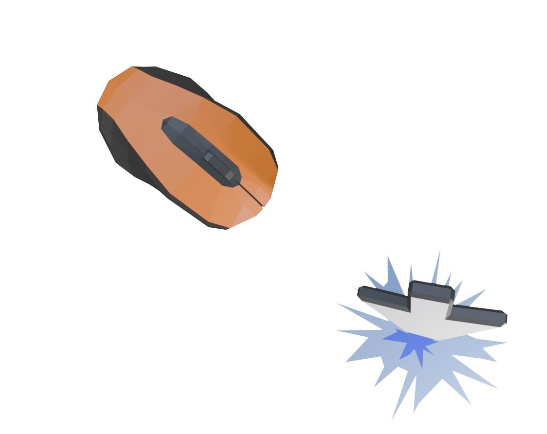 Giant Computer Mouse & Its Cursor Papercraft – Quirky Geek Office Decor ...