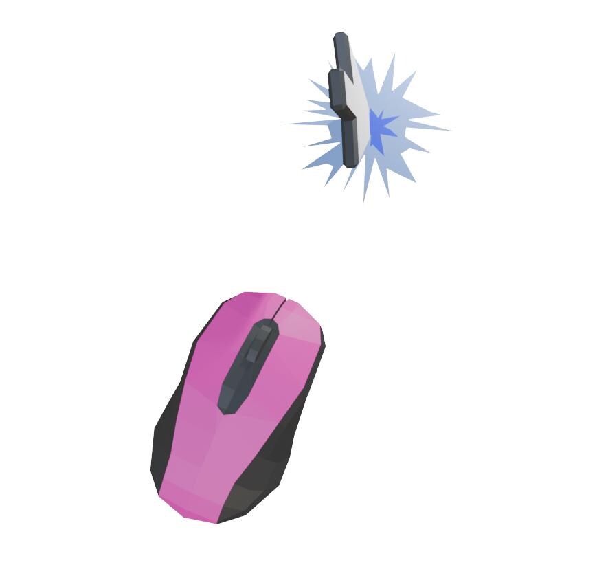 Computer Mouse Carving Giant Computer Mouse & Its Cursor Papercraft – Quirky Geek Office Decor ...