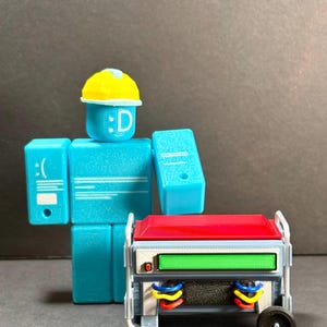 Roblox Forsaken Builderman BSOD skin figure with generator