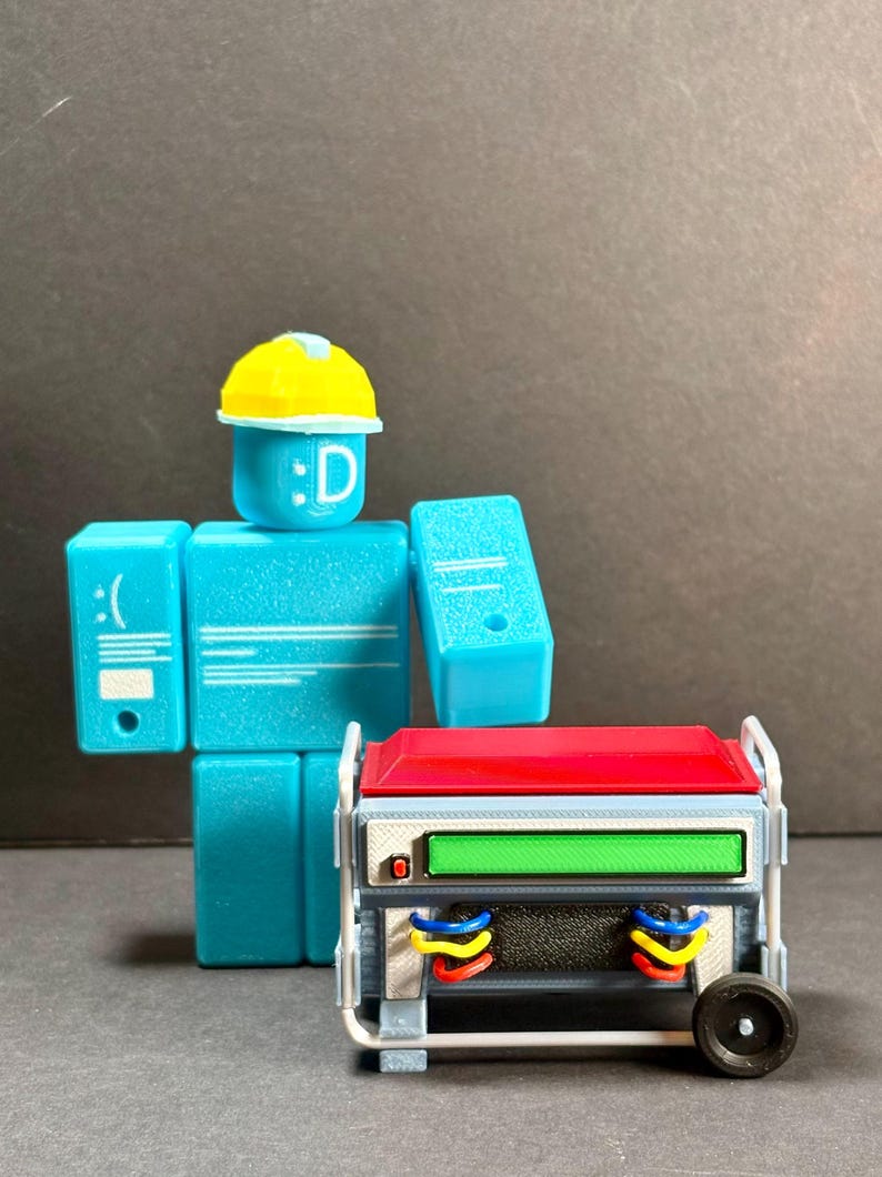 Roblox Forsaken Builderman BSOD skin figure with generator
