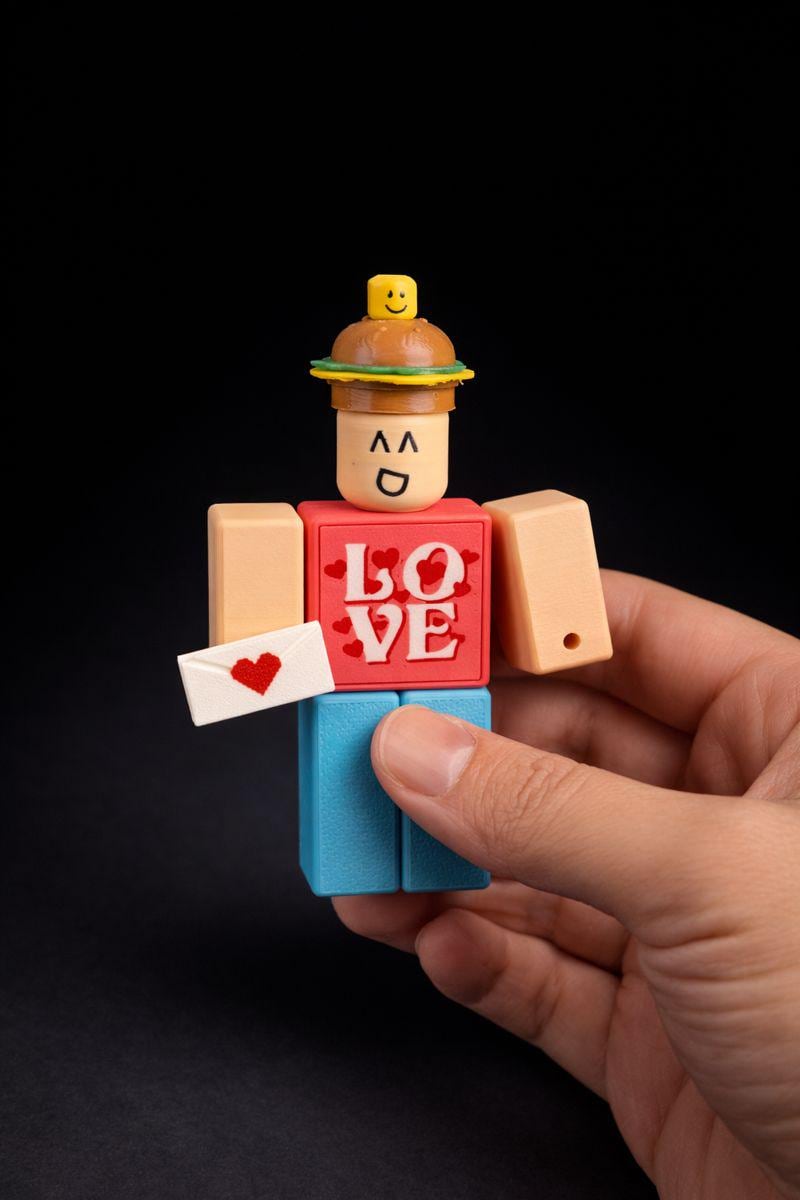 Roblox Forsaken 007n7 Valentine's Day Version Minifigure - Etsy