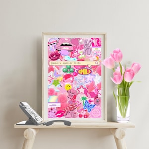 Girly Pop 2000s Digital Print Wall Art