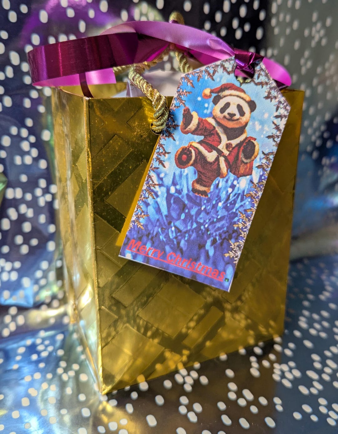 Panda Christmas Gift Tags Printable – 10 Adorable Panda Tags for Gifts ...