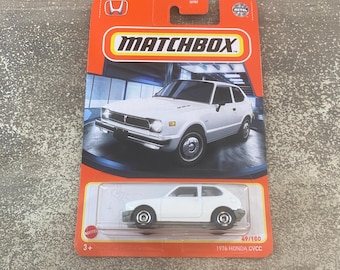 Matchbox 1976 Honda Cvcc-red With Black Interior-mbx Metal