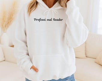 Sweat à capuche pour amateur de livres pour lecteur professionnel | Conception littéraire rat de bibliothèque