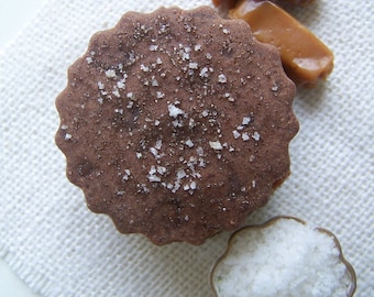 Chocolate Caramel Shortbread Cookies 1 Dozen