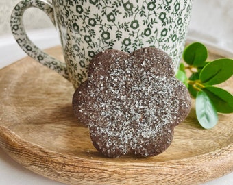 Chocolate Mint Shortbread Cookies 1 Dozen