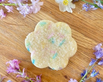 Spring Sprinkle Flower Shortbread Cookies 1 Dozen