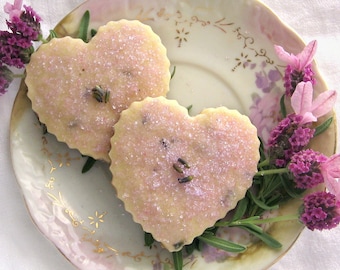 Lavender Shortbread Cookies 1 Dozen