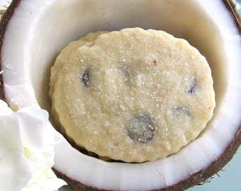 Coconut Dark Chocolate Shortbread Cookies 1 Dozen