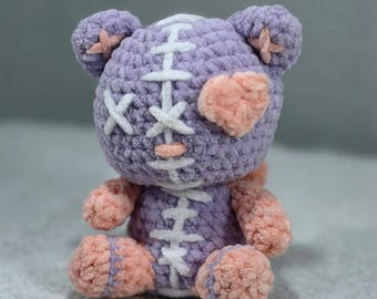 Stitch Kitty Desk Abettor - Gehäkelter sitzender Katze Plüschtier Schreibtisch Begleiter