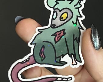 Play Undead - Zombie Possum Holo Sticker