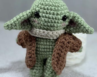 Grgggle Desk Abettor - Gehäkelter Alien Kobold Kind Schreibtisch Begleiter