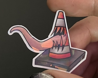 Reifenfresser - Verkehrskegel Mimic Holo Sticker