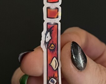The All Seeing Tall One - Ocular Traffic Cone Mimic Holo Sticker