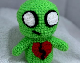 Heart Bearer Cozy Cuddle Cohort - Gehäkelter Emo Charakter Stofftier Kuschelbegleiter