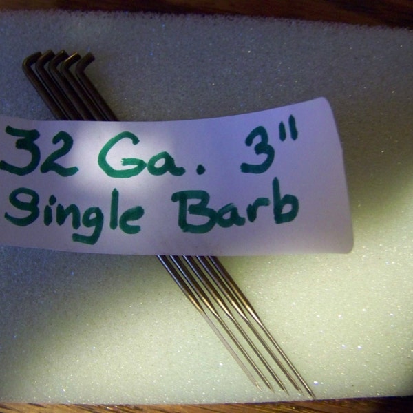 Bethany Arts 5 NEW Single Barb Felting Needle-Great For adding Fur/Hair to your Creations-32 Ga.-Foster Needle USA