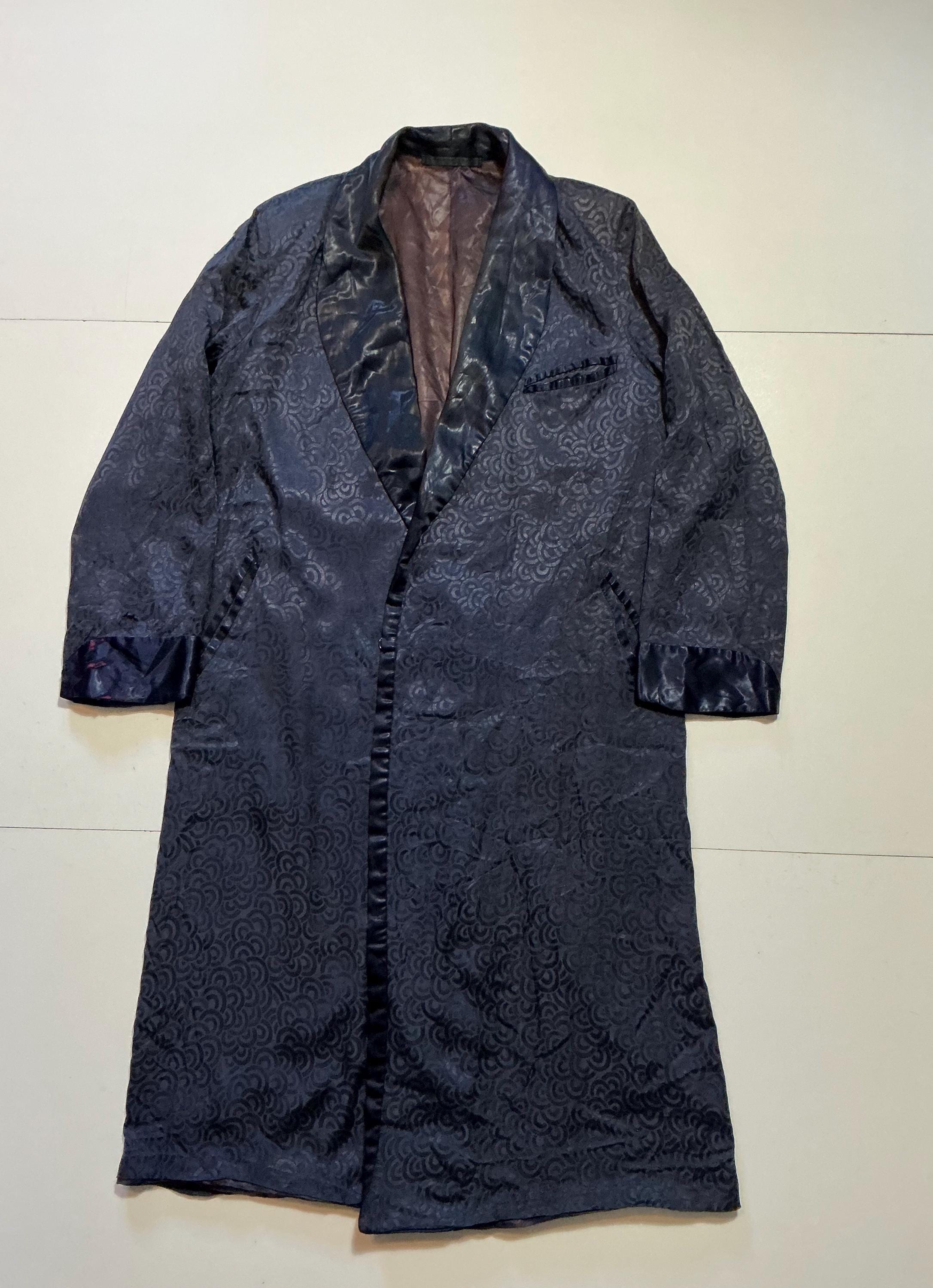 Vintage Silk Smoking Jacket - Etsy