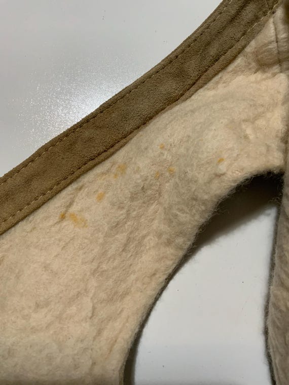Vintage 70s 80s Sears The Leather Shop Suede Sher… - image 7