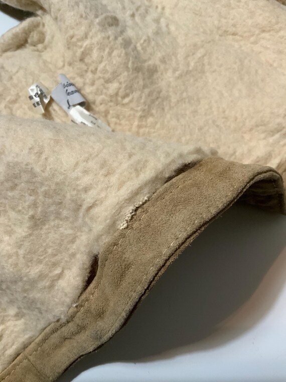 Vintage 70s 80s Sears The Leather Shop Suede Sher… - image 8