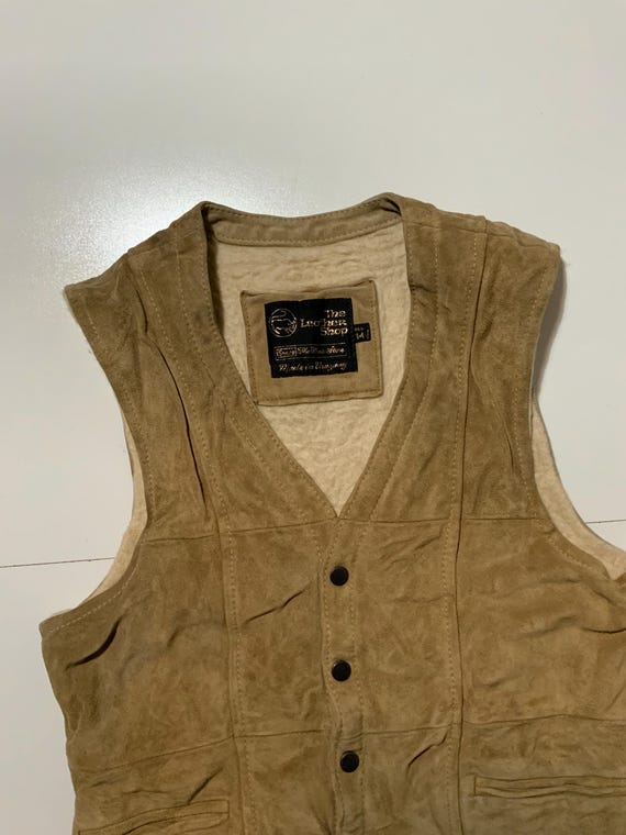 Vintage 70s 80s Sears The Leather Shop Suede Sher… - image 5
